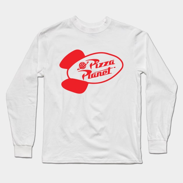 Pizza Planet Tribute - Fan Movie Theater Pizza Planet Movie Tribute - Pizza Planet best Tribute and Designs Piza Pitza Pitsa Planet Tribute - Pizza Lover Pizza Slice - Pizza and Chill Long Sleeve T-Shirt by TributeDesigns